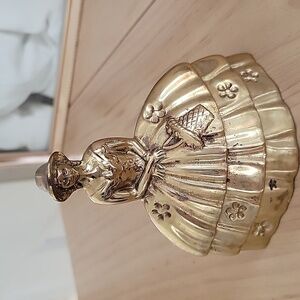 Vintage Brass Southern Bell Lady Dinner Bell